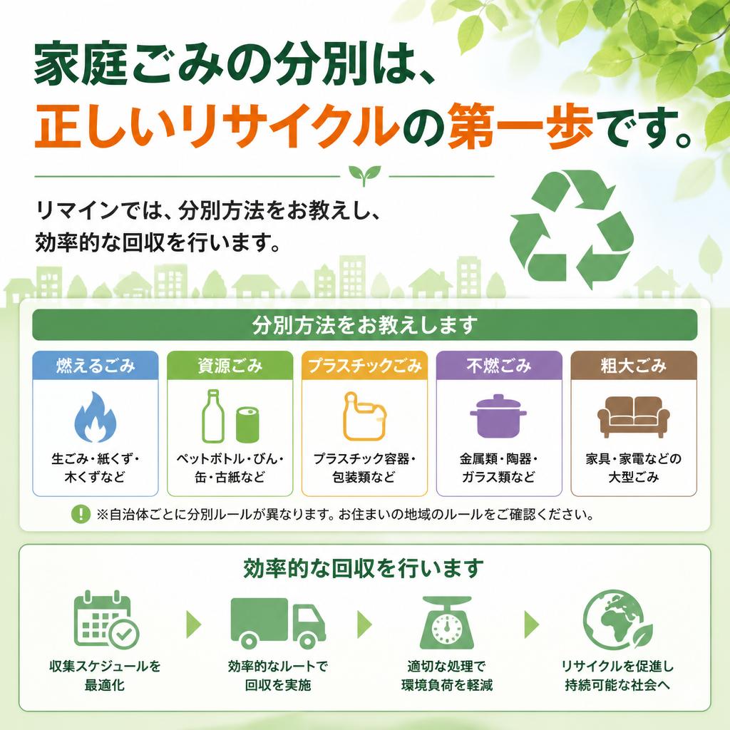 家庭ごみの分別