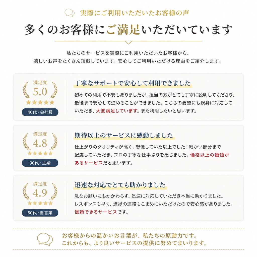 お客様の声