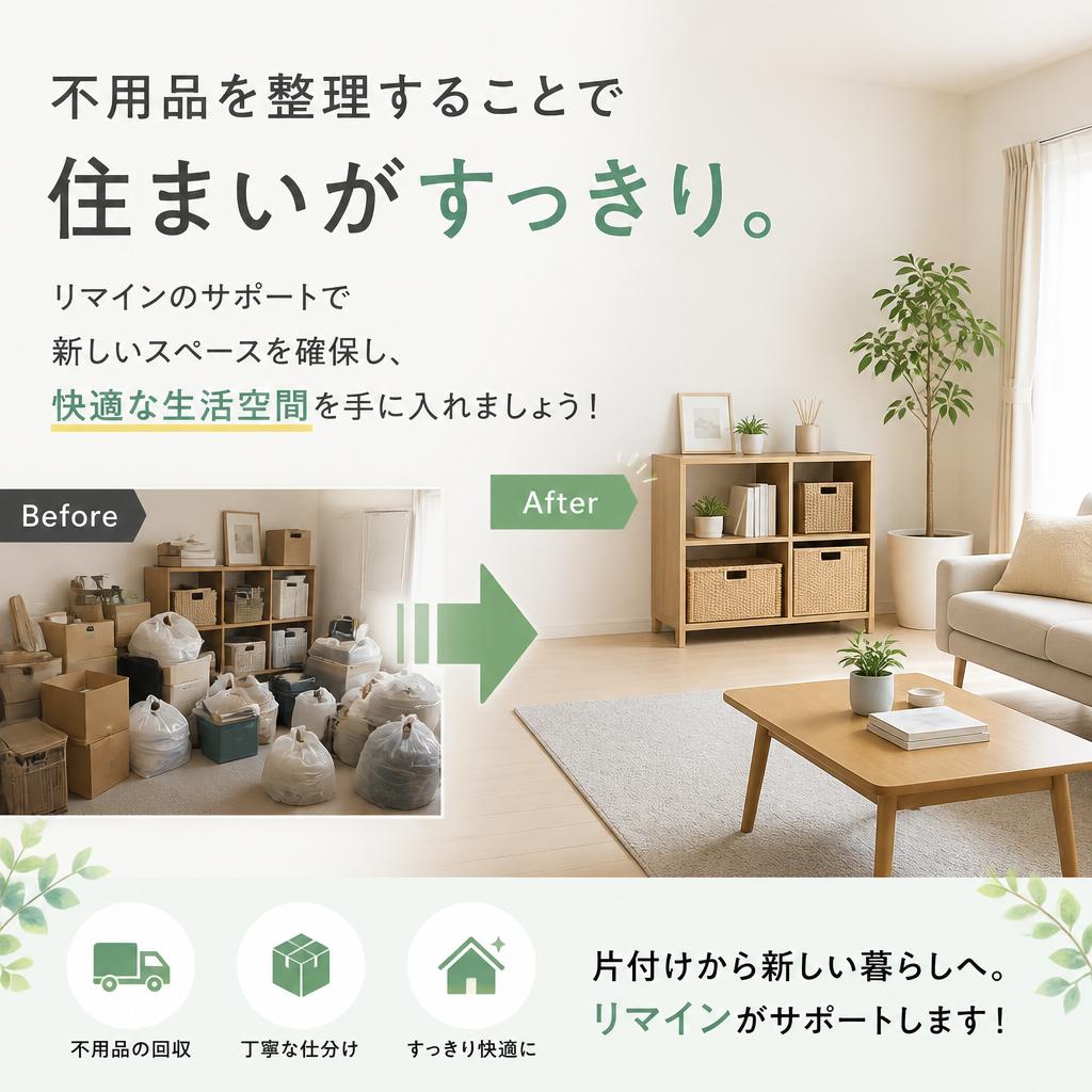 整理整頓で快適生活へ