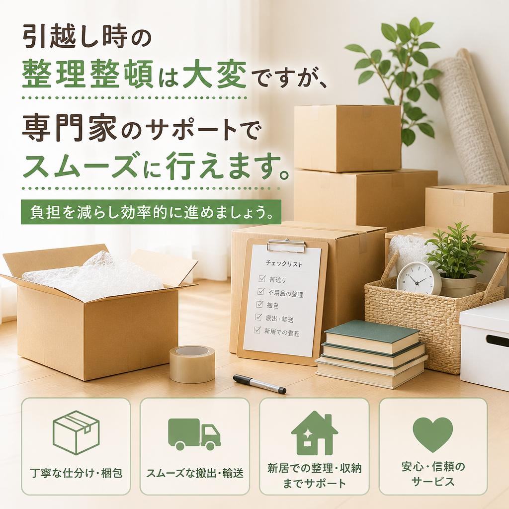 引越しに伴う整理整頓