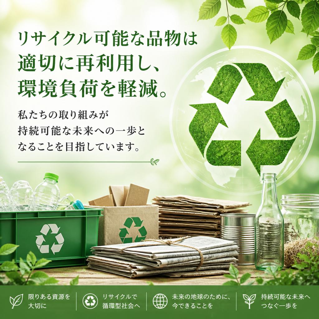 環境へ配慮したリサイクル