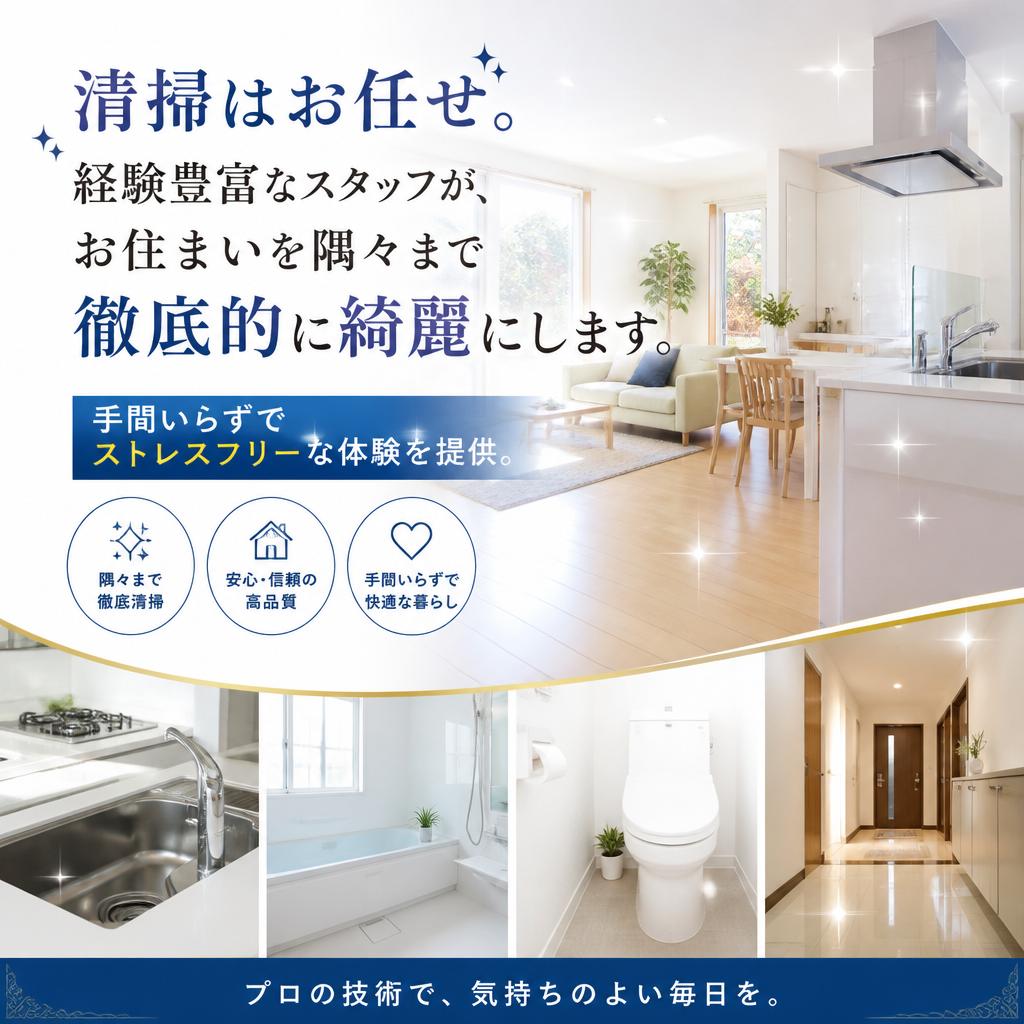 プロのハウスクリーニング