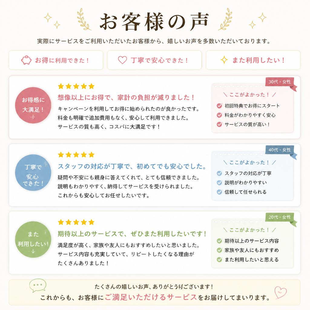 お客様の声