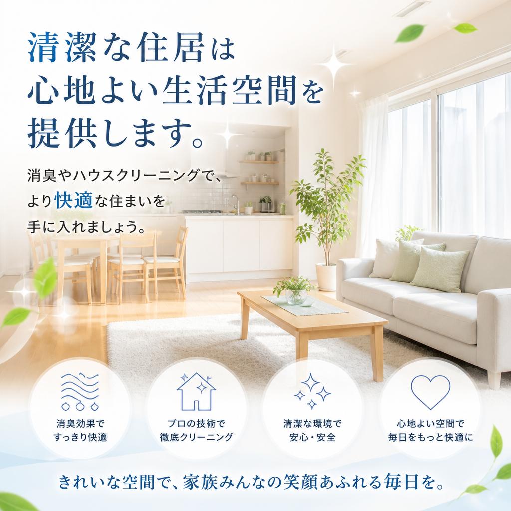 消臭・ハウスクリーニングの重要性