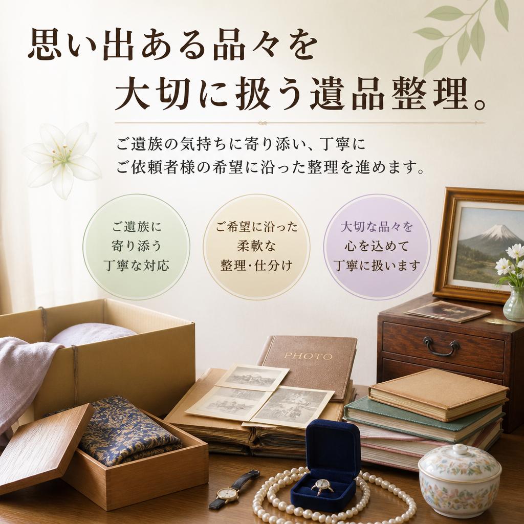 心に寄り添った遺品整理