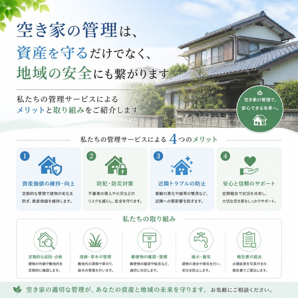 空き家管理の必要性 あなたの財産を守る