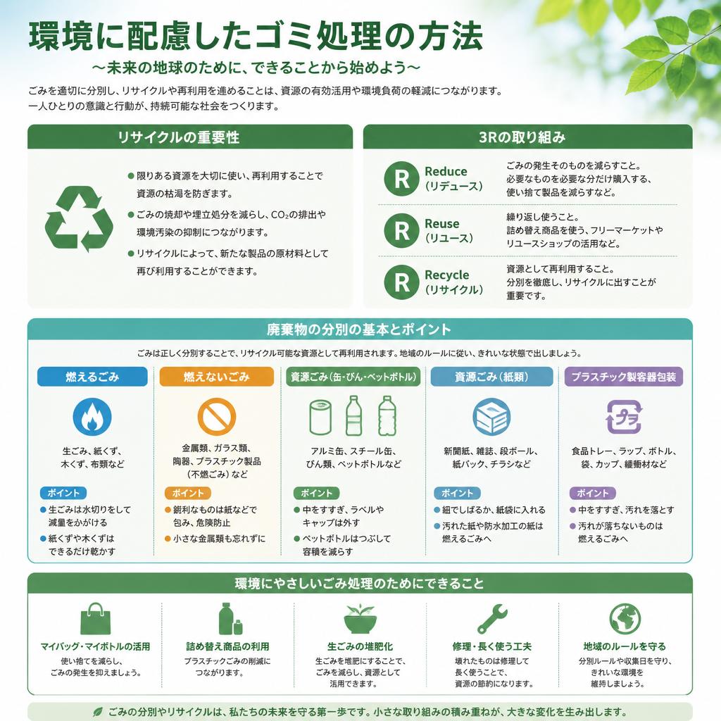 5. ゴミ処理の専門知識と環境への配慮