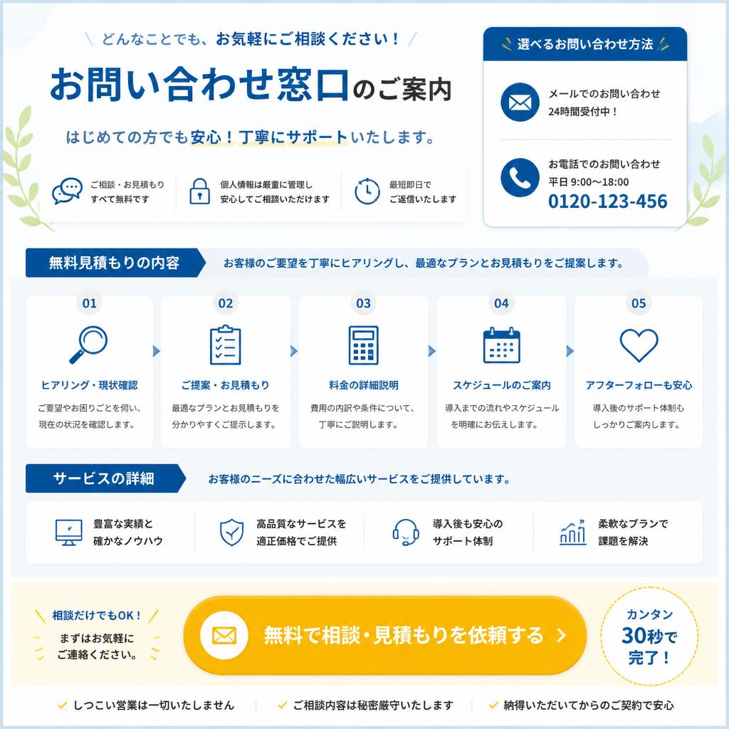 7. お問い合わせ・お見積り