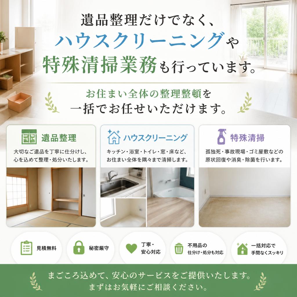 幅広いサービス内容