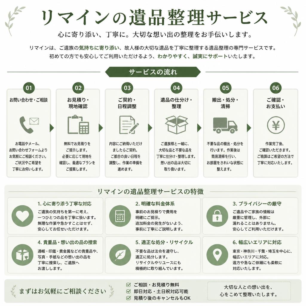 2. 遺品整理サービスのご紹介