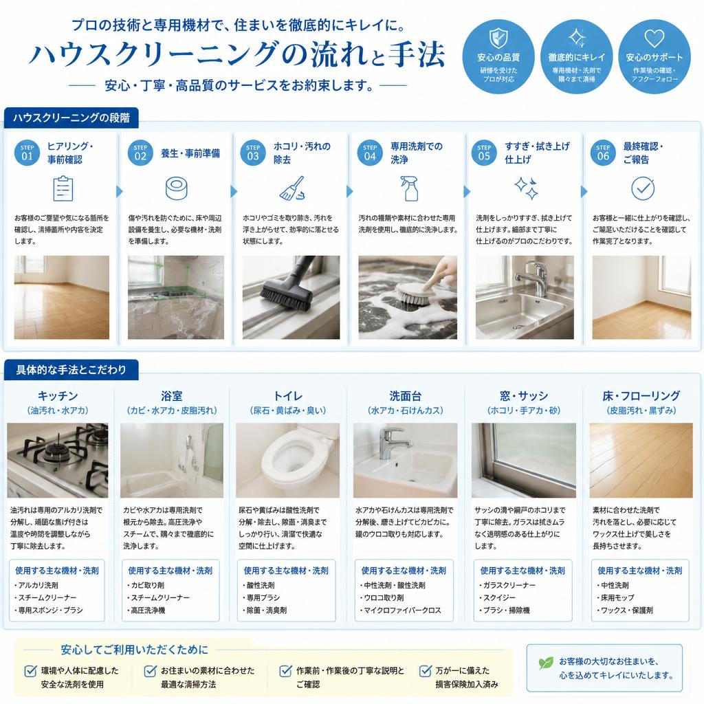 4. ハウスクリーニングの流れ