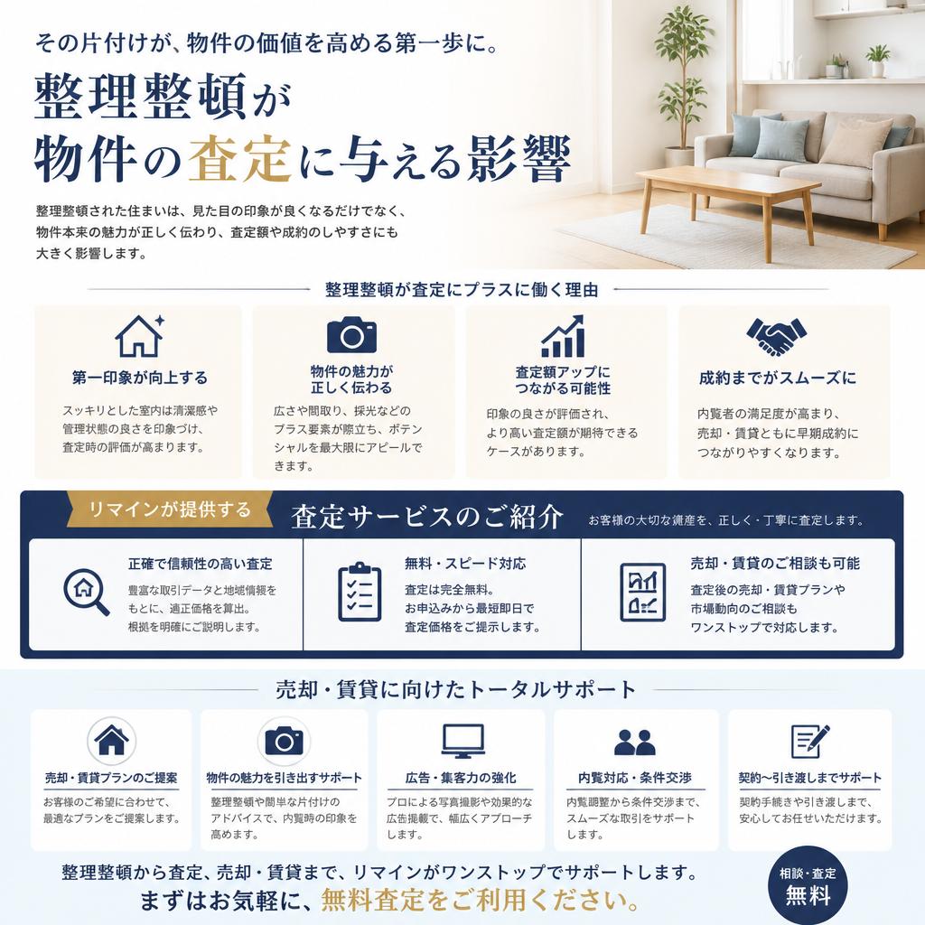 物件の査定とサポート