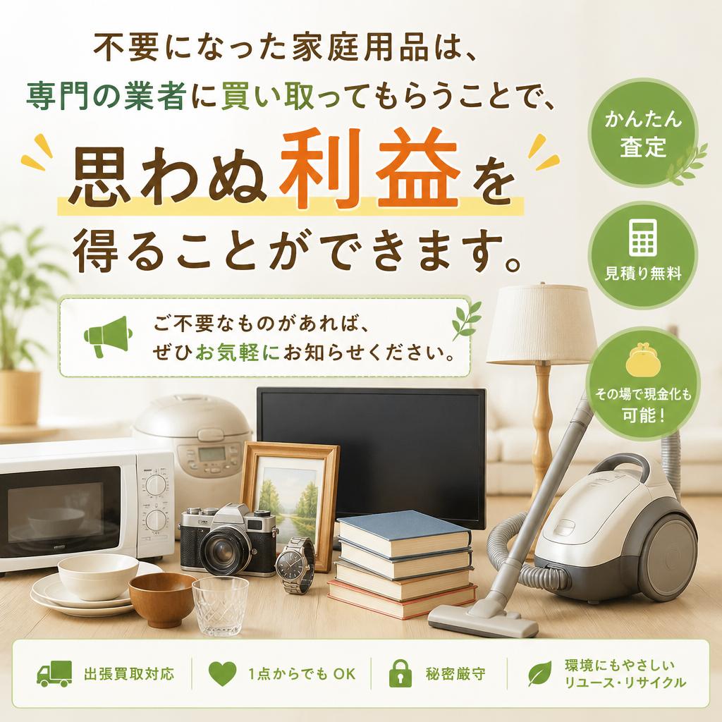 家庭用品の買取サービス