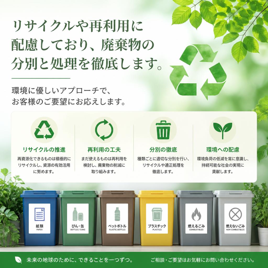 環境に配慮した回収