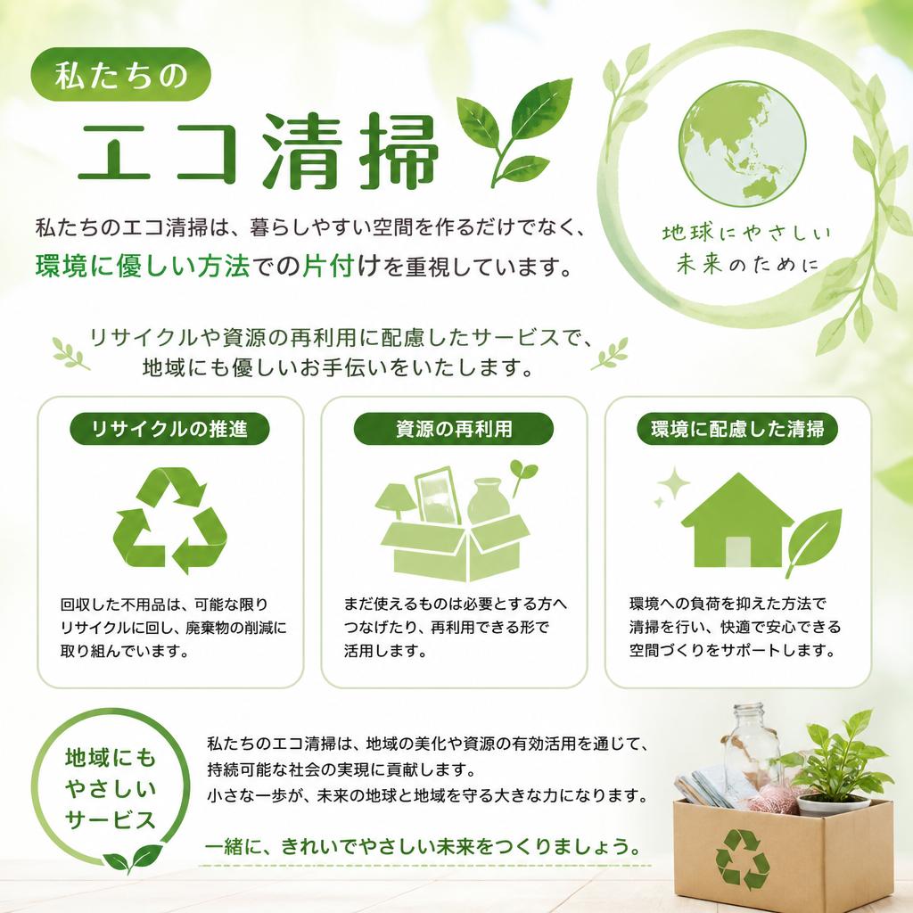 リマインの提供するエコ清掃