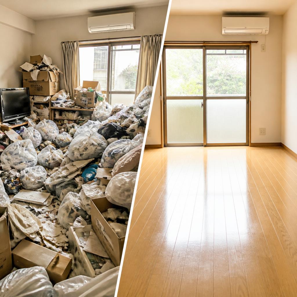 ゴミ屋敷清掃と不用品回収ならお任せ！
