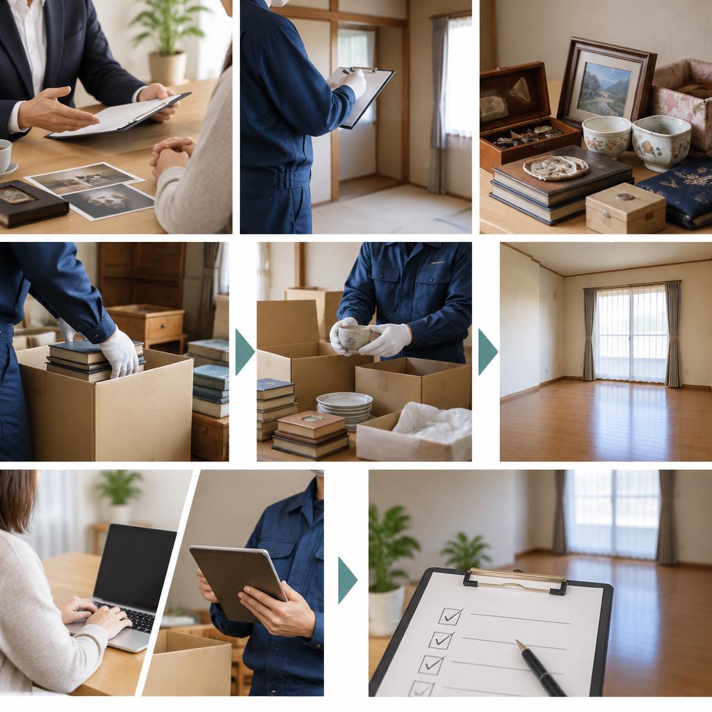 思い出に寄り添う遺品整理。ご希望を伺いながら丁寧に